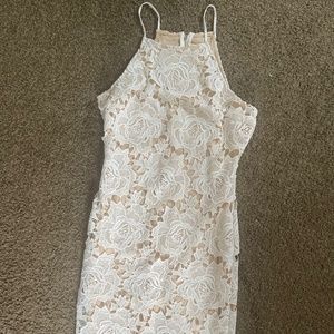 Lulu's White Lace Dress